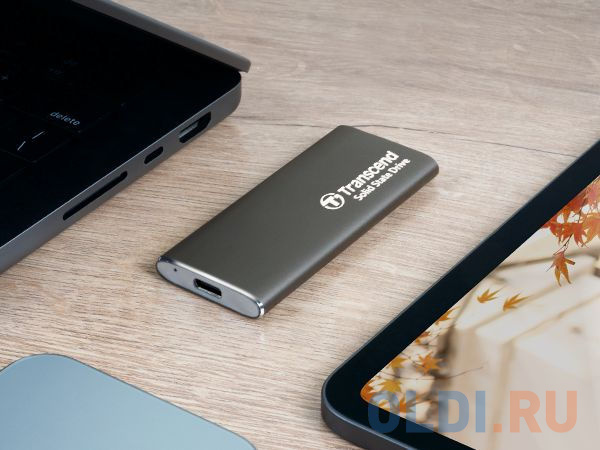 Накопитель SSD Transcend USB-C 1TB TS1TESD265C серый Вид№8