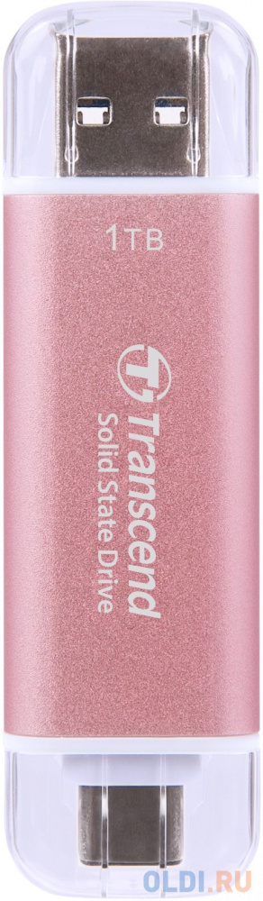 

Внешний SSD диск 1 Tb USB 3.1 USB Type-C Transcend ESD310S розовый