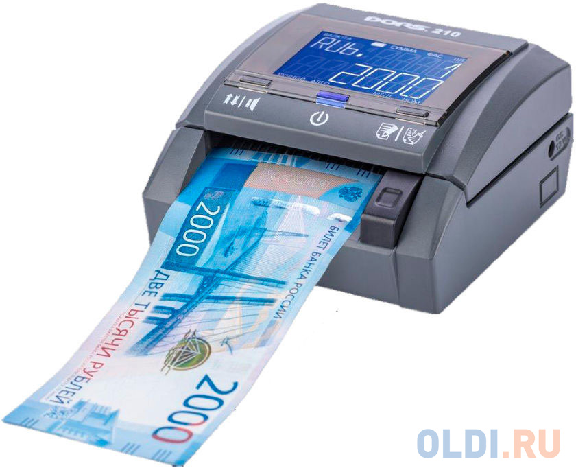 

Детектор банкнот Dors 210 Compact FRZ-036191 автоматический рубли