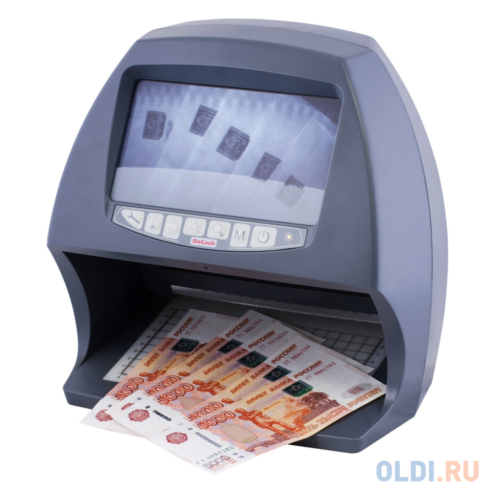 Детектор банкнот DoCash BIG D LED просмотровый мультивалюта АКБ от OLDI