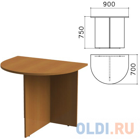 Стол приставной к столу для переговоров (640111) 