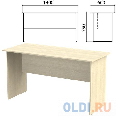 

Стол письменный "Канц", 1400х600х750 мм, цвет дуб молочный (КОМПЛЕКТ)