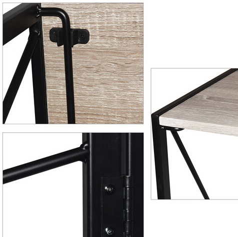 Стол на металлокаркасе BRABIX "LOFT CD-002", 1000х500х750 мм, складной, цвет дуб антик, 641213 фото