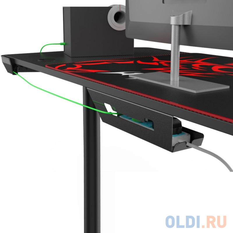 Стол для компьютера (для геймеров) Eureka L60, чёрный Вид№3