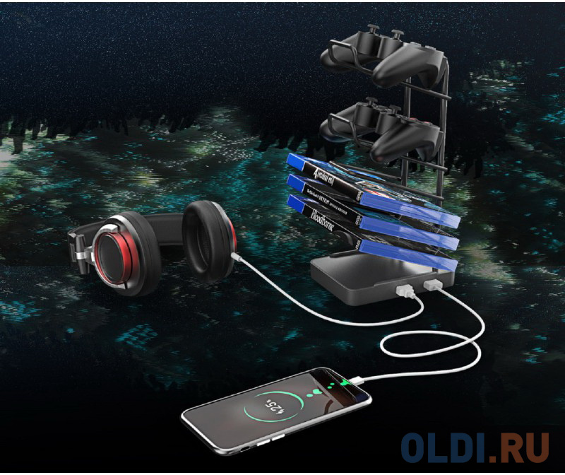 Стол для для компьютера c электрической регулировкой по высоте и RGB-подсветкой EUREKA ERK-EGD-S62B фото