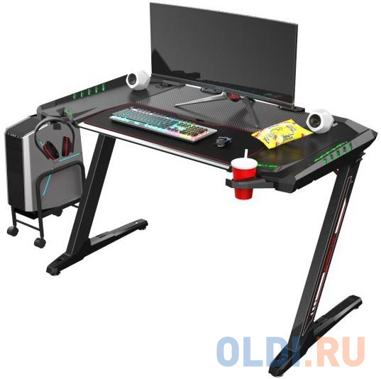 

Стол для компьютера (для геймеров) Eureka Z2 c RGB подсветкой, чёрный