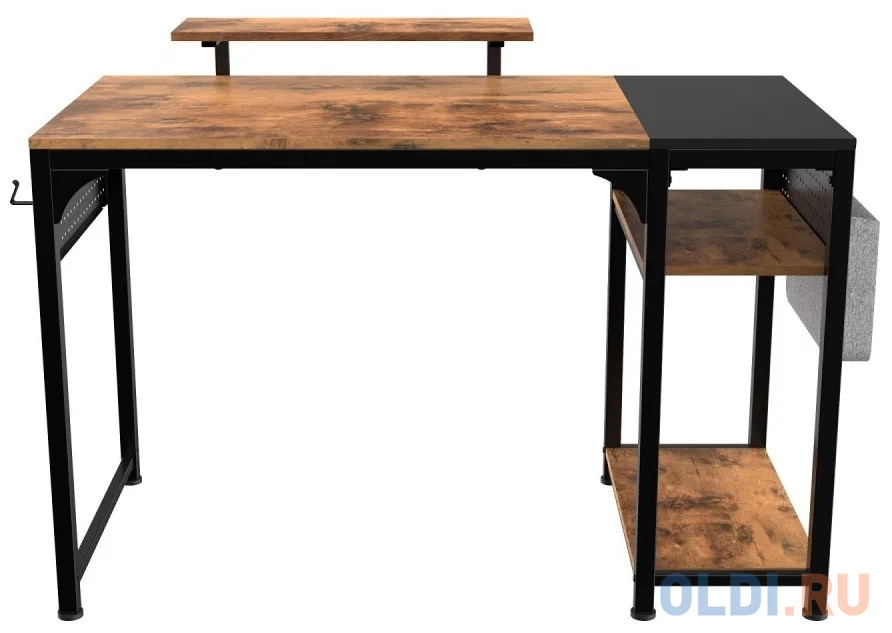 Стол письменный (для компьютера) EUREKA ZX-SS140B-RWB с шириной 140 см, Reclaimed Wood стол письменный для компьютера со стеллажом eureka zx sh140a rw с шириной 140 см reclaimed wood