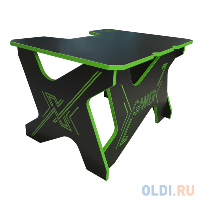 Игровой стол Generic Comfort Gamer Mini Seven/DS/NE чёрно-зелёный (ЛДСП Е1, 120 x 90 x 75) Игровой стол Generic Comfort Gamer Mini Seven/DS/NE чёрно-зелёный (ЛДСП Е1, 120 x 90 x 75) фото