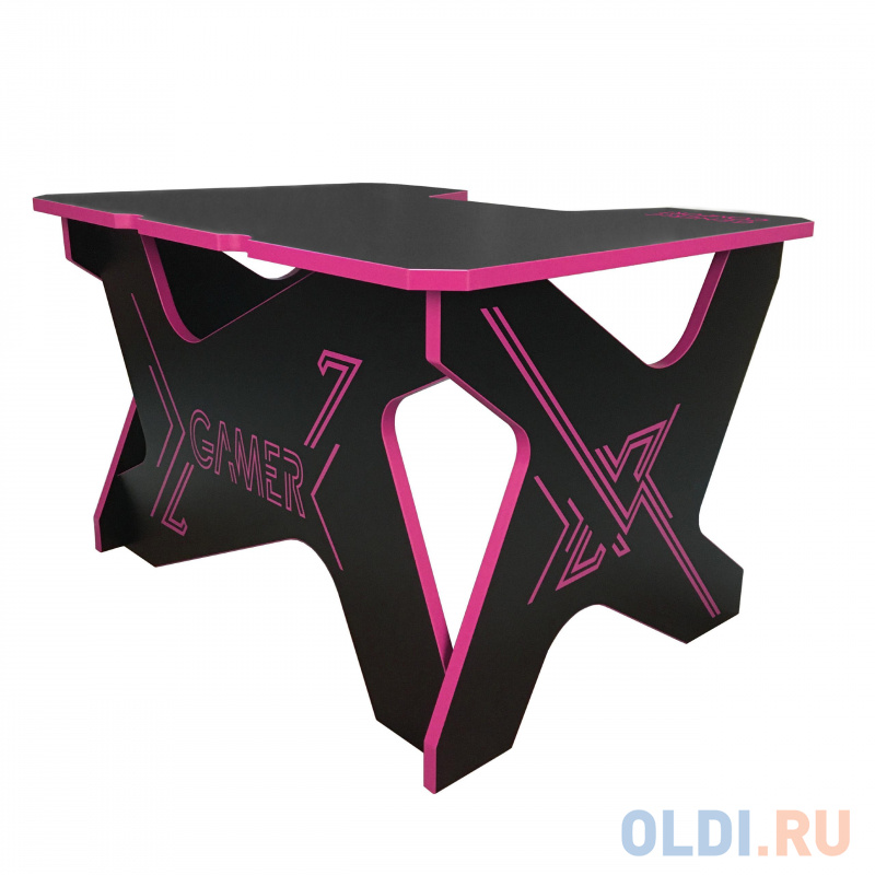 

Игровой стол Generic Comfort Gamer Mini Seven/DS/NV чёрно-фиолетовый (ЛДСП Е1, 120 x 90 x 75)