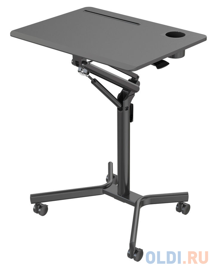 Стол для ноутбука Cactus VM-FDS101B столешница МДФ черный 70x52x105см (CS-FDS101BBK), цвет чёрный
