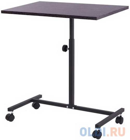 Стол BRABIX "Smart CD-015", 600х380х670-880 мм, ЛОФТ, регулируемый, колеса, металл/ЛДСП ясень, каркас черный, 641887 фото