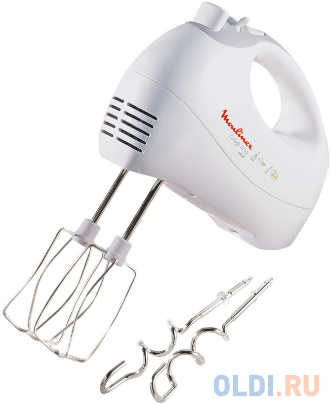 

Миксер ручной Moulinex HM411110 450 Вт белый
