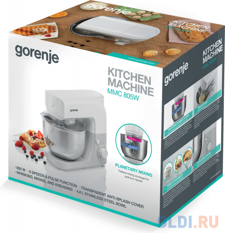 Миксер стационарный Gorenje MMC805W 800 Вт белый фото