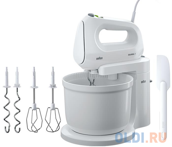 Миксер стационарный Braun HM 1070 WH 400 Вт белый миксер стационарный clatronic bm 3472 65 вт серебристый