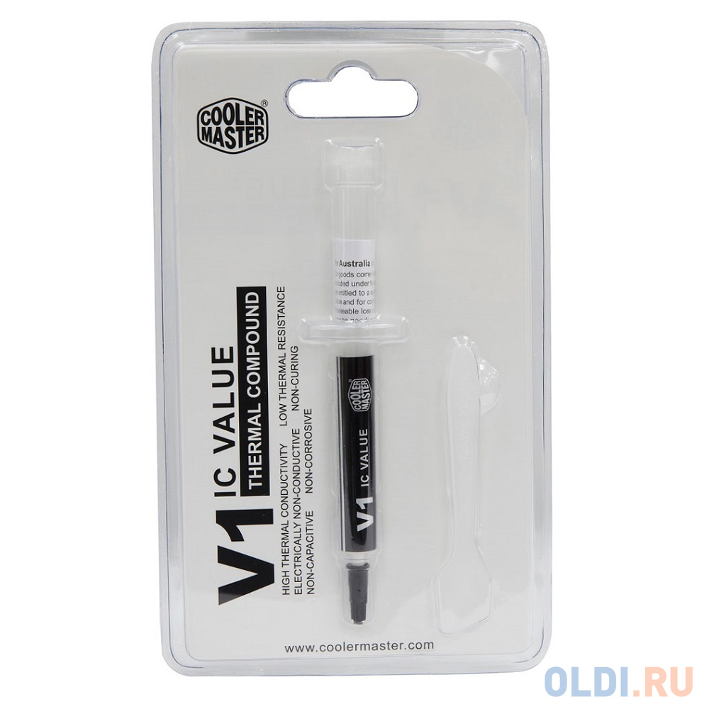 

Термопаста Cooler Master IC-Value V1 4.6g RG-ICV1-TW20-R1