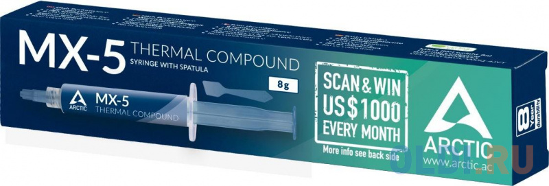 Термопаста MX-5 Thermal Compound 8-gramm with spatula ACTCP00048A Термопаста MX-5 Thermal Compound 8-gramm with spatula ACTCP00048A фото