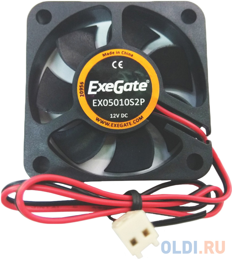 Exegate EX283365RUS Вентилятор ExeGate EX05010S2P, 50x50x10 мм, подшипник скольжения, 2pin, 4500RPM, 24dBA вентилятор gembird 50mm 4500rpm d50sm 12as