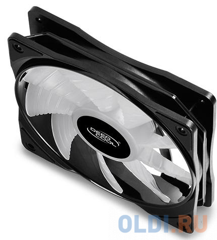 Вентилятор DEEPCOOL RF120 RGB 120x120x25мм (PWM, пит. от мат.платы и БП, RGB подсветка, 500-1500об/мин) Retail RF 120 - фото 3
