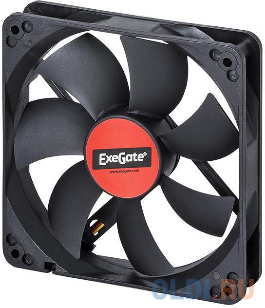 Exegate EX166176RUS Вентилятор для корпуса Exegate <12025M12S>/<Mirage 120x25S>,  1500 об./мин.,3pin exegate ex166186rus вентилятор для видеокарты exegate 4010m12s mirage 40x10s для видеокарт 5000 об мин 3pin