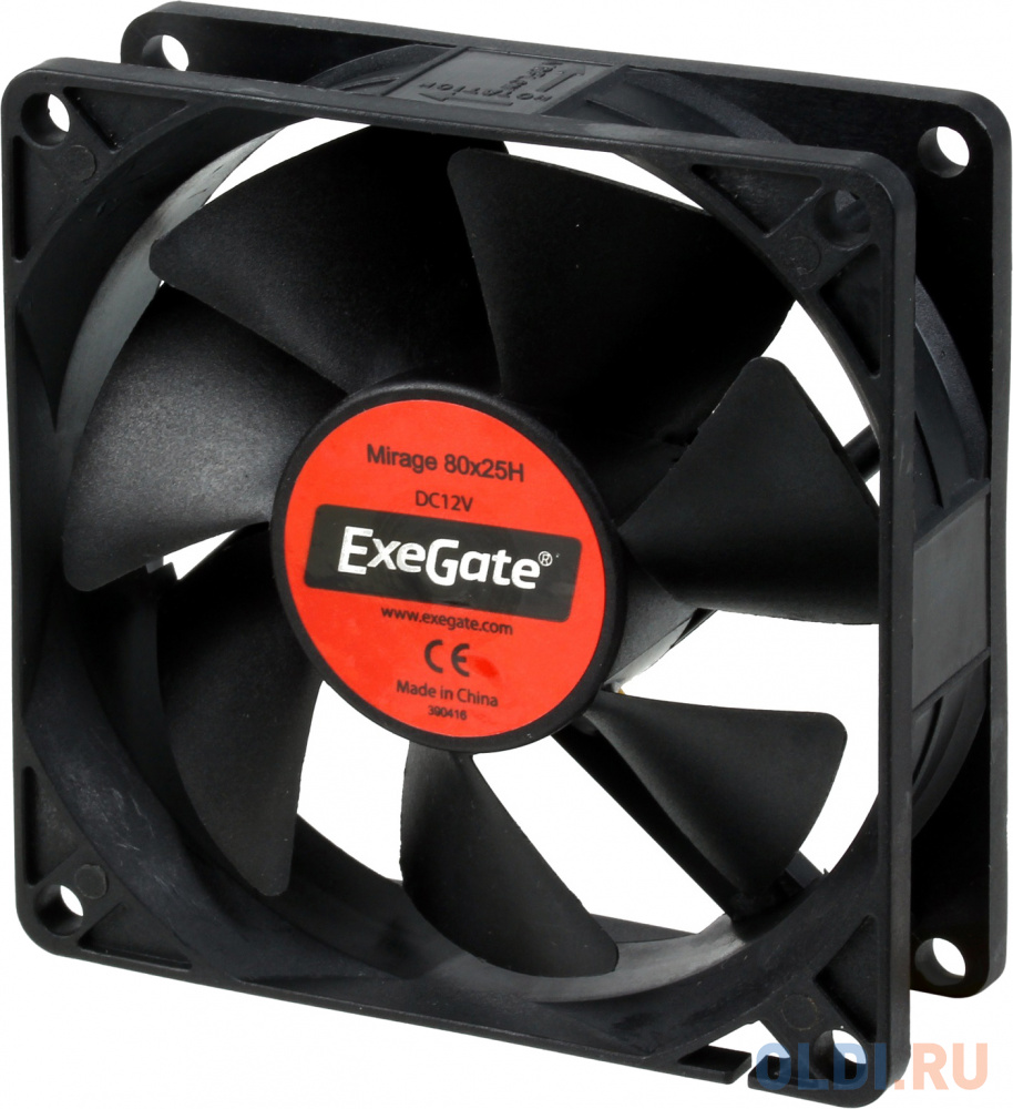 Exegate EX253948RUS Вентилятор для корпуса Exegate <8025M12H>/<Mirage 80x25H>, 2200 об./мин., 3pin - фото 1