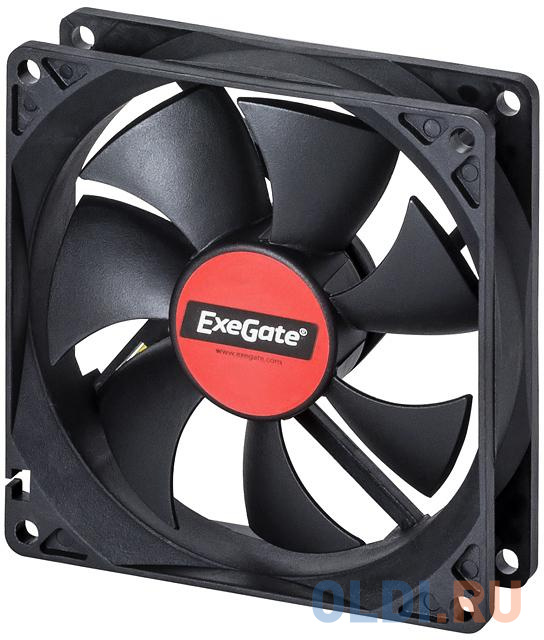 Exegate EX166175RUS Вентилятор для корпуса Exegate <9225M12S>/<Mirage 92x25S>,  2000 об./мин., 3pin exegate ex166186rus вентилятор для видеокарты exegate 4010m12s mirage 40x10s для видеокарт 5000 об мин 3pin