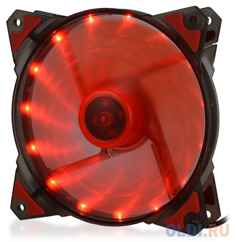 

CROWN Вентилятор для компьютерного корпуса CMCF-12025S-1220 (120*120*25мм;Красный 16LED;1500 об/мин;35CFM;20Дб;Подшипник скольжения;3pin+MOLEX(папа-мама) 40+10см)