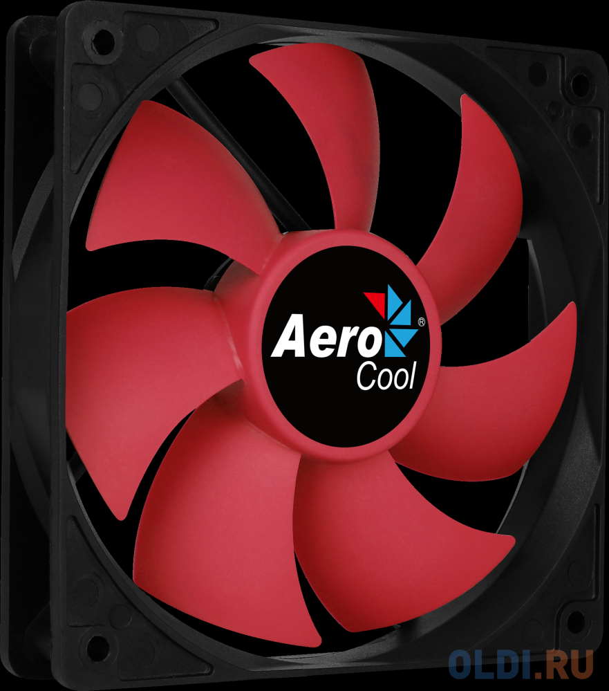 Вентилятор Aerocool Force 12 PWM Red, 120x120x25мм, 500-1500 об./мин., разъем PWM 4-PIN, 18.2-27.5 dBA вентилятор aerocool saturn 12f 120x120mm 4 pin molex 20db 140gr led ret