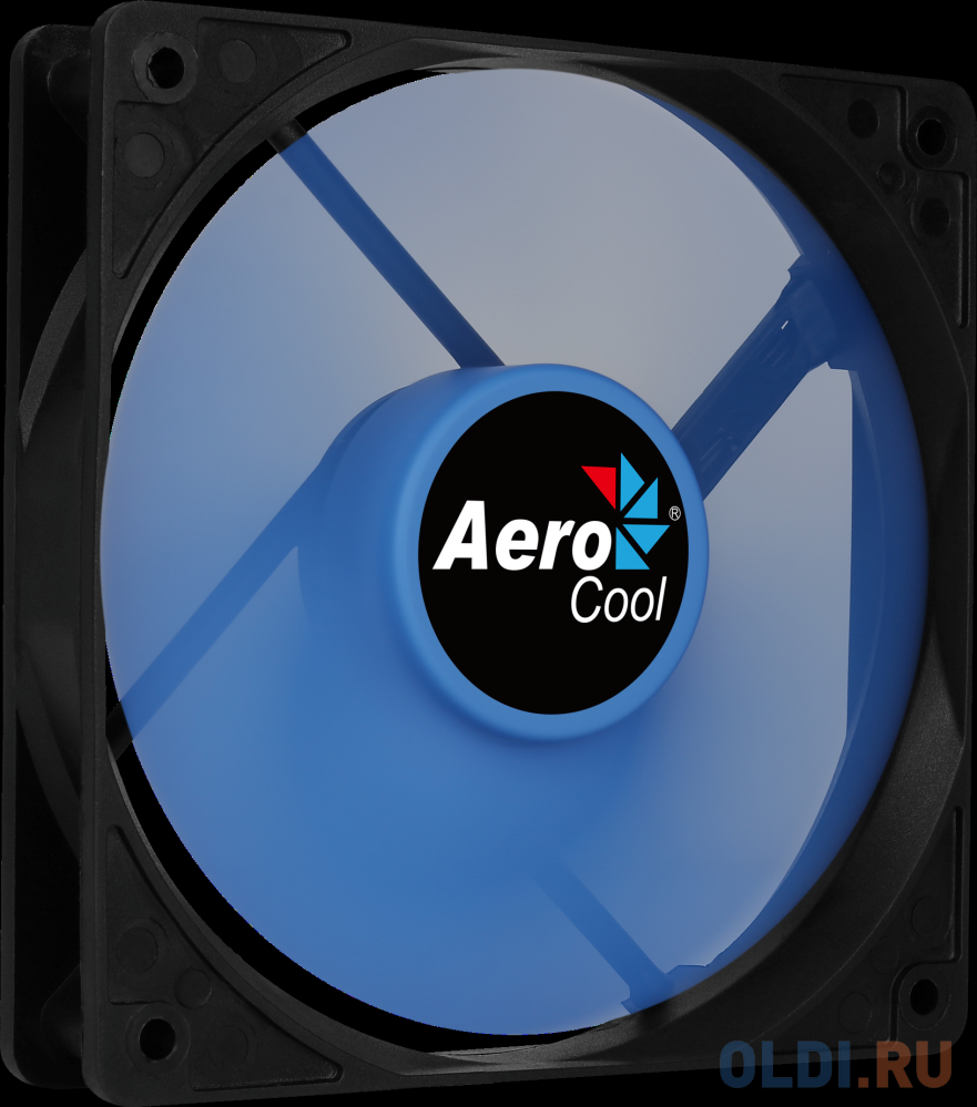 Вентилятор Aerocool Force 12 PWM Blue, 120x120x25мм, 500-1500 об./мин., разъем PWM 4-PIN, 18.2-27.5 dBA 4718009158023 - фото 2