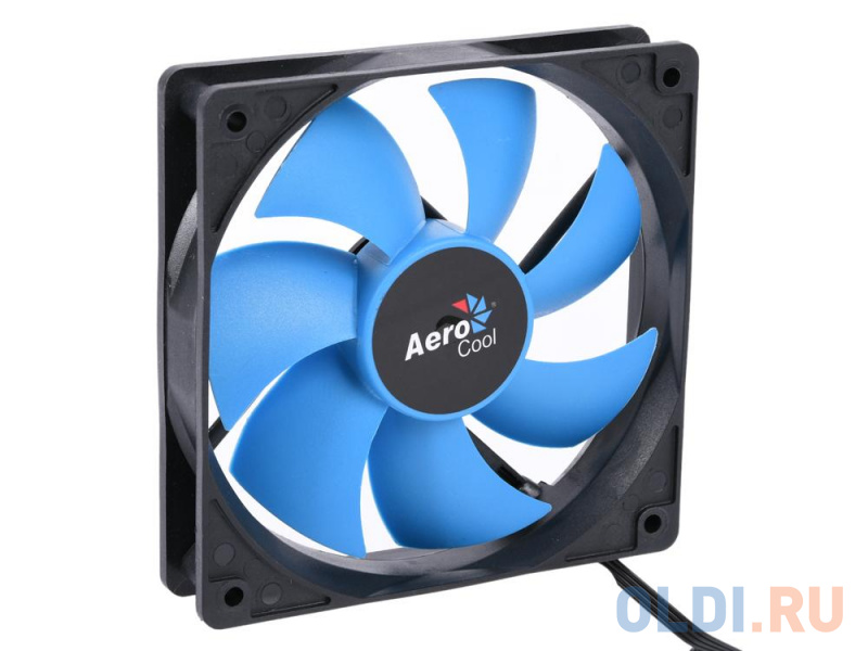 Вентилятор Aerocool Force 12 PWM Blue, 120x120x25мм, 500-1500 об./мин., разъем PWM 4-PIN, 18.2-27.5 dBA фото