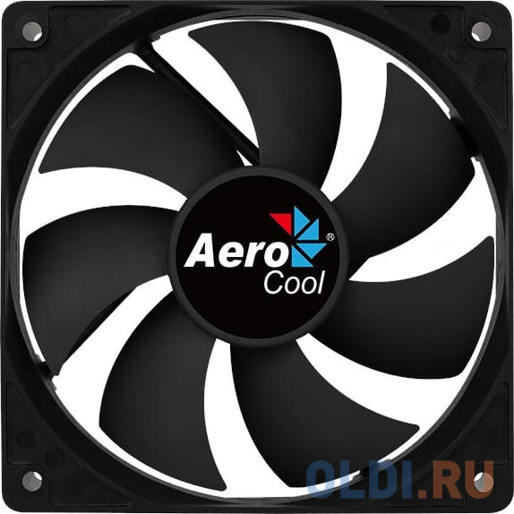 Вентилятор Aerocool Force 12 Black, 120x120x25мм, 1000 об./мин., разъем MOLEX 4-PIN + 3-PIN, 23.7 dBA фото