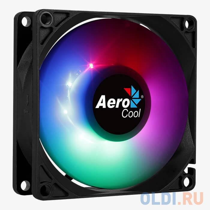 Вентилятор Aerocool Frost 8 80x80mm 3-pin 4-pin(Molex)28dB 90gr LED Ret FROST 8 FRGB MOLEX + 3P - фото 1
