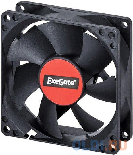 Exegate EX283373RUS Вентилятор ExeGate ExtraSilent ES08015S3P, 80x80x15 мм, подшипник скольжения, 3pin, 1600RPM, 23dBA