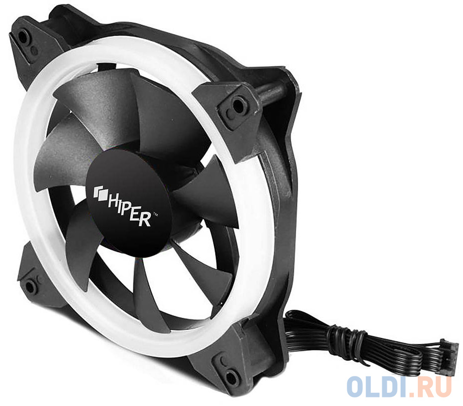 Вентилятор для корпуса HIPER HCF1251-03 Single ring, RGB fan OEM фото
