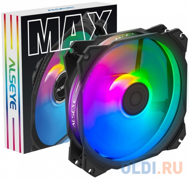 M120-PB FAN 120mm, 1300rpm, 42.5CFM, 23.6dBA, Molex + 3pin, RGB, RTL фото