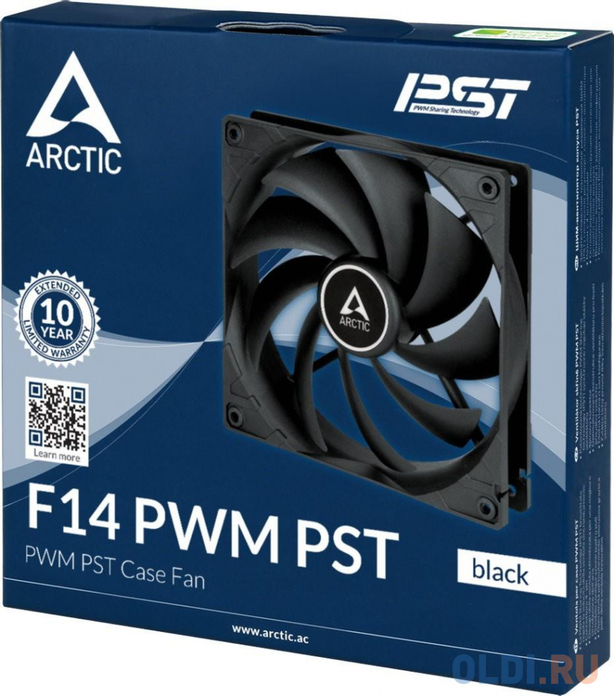 Case fan ARCTIC F14 PWM PST BLEK retail (ACFAN000219A), размер 140 х 140 мм Cooling F14 PWM PST - фото 3