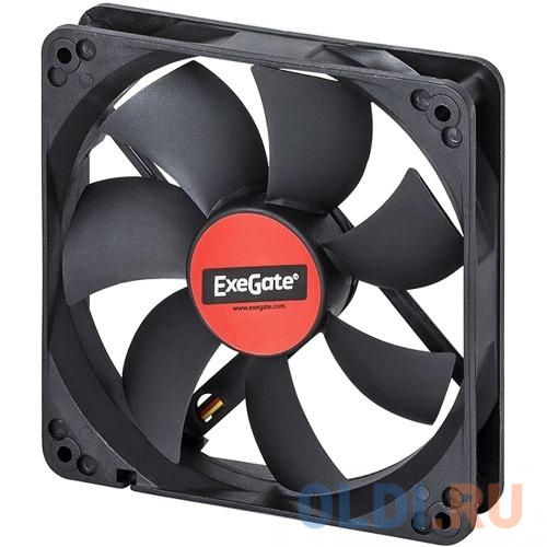 Exegate EX283385RUS Вентилятор ExeGate ExtraPower EP12025S2P, 120x120x25 мм, подшипник скольжения, 2pin, 1600RPM, 26dBA