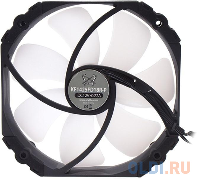 Вентилятор для корпуса Scythe Kaze Flex 140 mm Square RGB PWM Fan 300-1800 rpm (KF1425FD18SR-P) (057576), размер 140 х 140 мм - фото 3