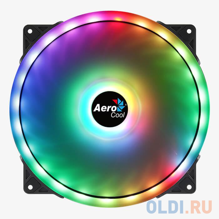 Fan Aerocool Duo 20 ARGB 6-pin / 200mm/ ARGB, размер 200 х 200 мм - фото 1
