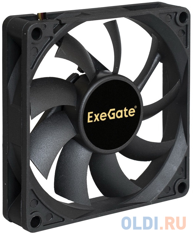 Exegate EX288924RUS Вентилятор ExeGate EX08015B4P-PWM (80x80x15 мм, 2-Ball (двойной шарикоподшипник), 4pin, PWM, 24dBA), размер 80 x 80 мм - фото 3