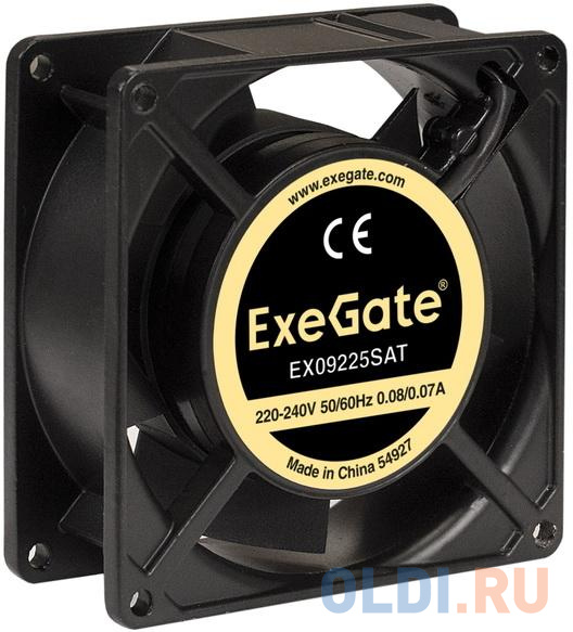 Exegate EX289006RUS  220 ExeGate EX09225SAT (92x92x25 , Sleeve bearing ( ), , 2500RPM, 34dBA)