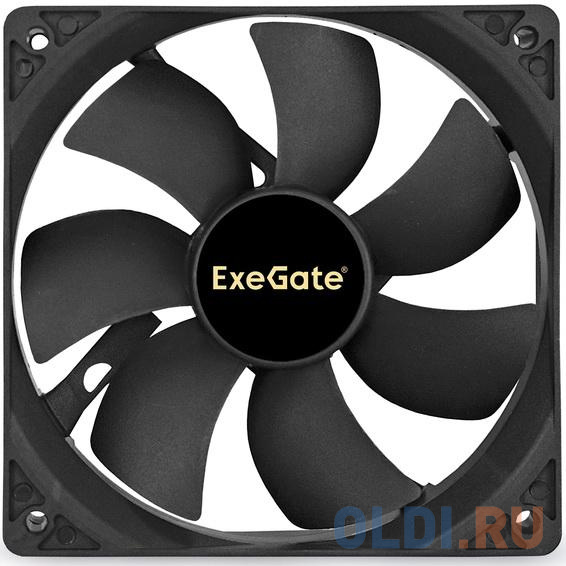Exegate EX288929RUS Вентилятор ExeGate EX14025B4P-PWM (140x140x25 мм, двойной шарикоподшипник, 4pin, PWM, 28dBA), размер 140 х 140 мм - фото 2