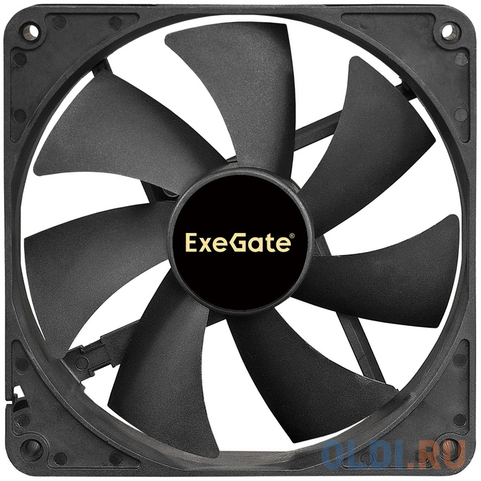 Exegate EX288928RUS Вентилятор ExeGate ExtraSilent ES14025B3P (140x140x25 мм, 2-Ball (двойной шарикоподшипник), 3pin, 1300RPM, 24dBA), размер 140 х 140 мм - фото 2