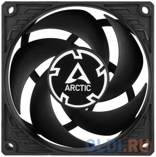 Вентилятор корпусной ARCTIC P8 (Black/Black) - retail (ACFAN00147A) (701990) вентилятор для корпуса aerocool astro 12 pro комплект из 3 х кулеров 120x120mm 6pin хаб