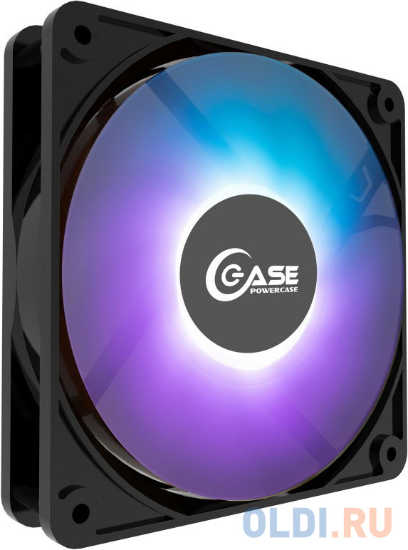 Powercase Вентилятор (M14LED) 5 color LED 140x140x25mm (100шт./кор, 3pin + Molex, 1100±10% об/мин) Bulk фото