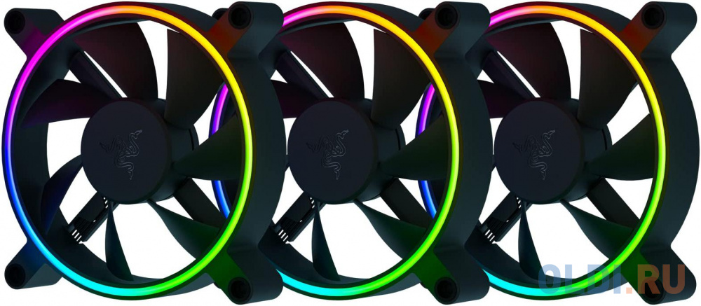Razer Kunai Chroma RGB 140MM LED PWM Performance Fan - 3 Fans - FRML Packaging sunlu 3d material rack support 1kg to 5kg 56mm to 140mm adjust the width arbitrarily suitable for printer beams and tabletops