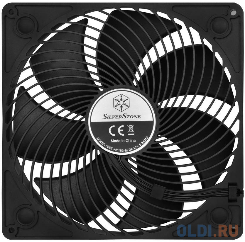 SST-AP183 Industry leading air channeling fan,Wide fan blade design for high air pressure and optimal system cooling performance,Effective targeted ai, размер 180x180 мм - фото 3