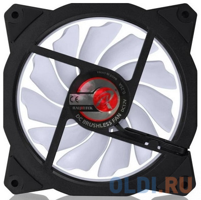 IRIS 12 WHITE 0R400039(Singel LED fan, 1pcs/pack),12025 LED PWM fan, O-type LED brings visible color &amp; brightness, Anti-vibration rubber pads - фото 5