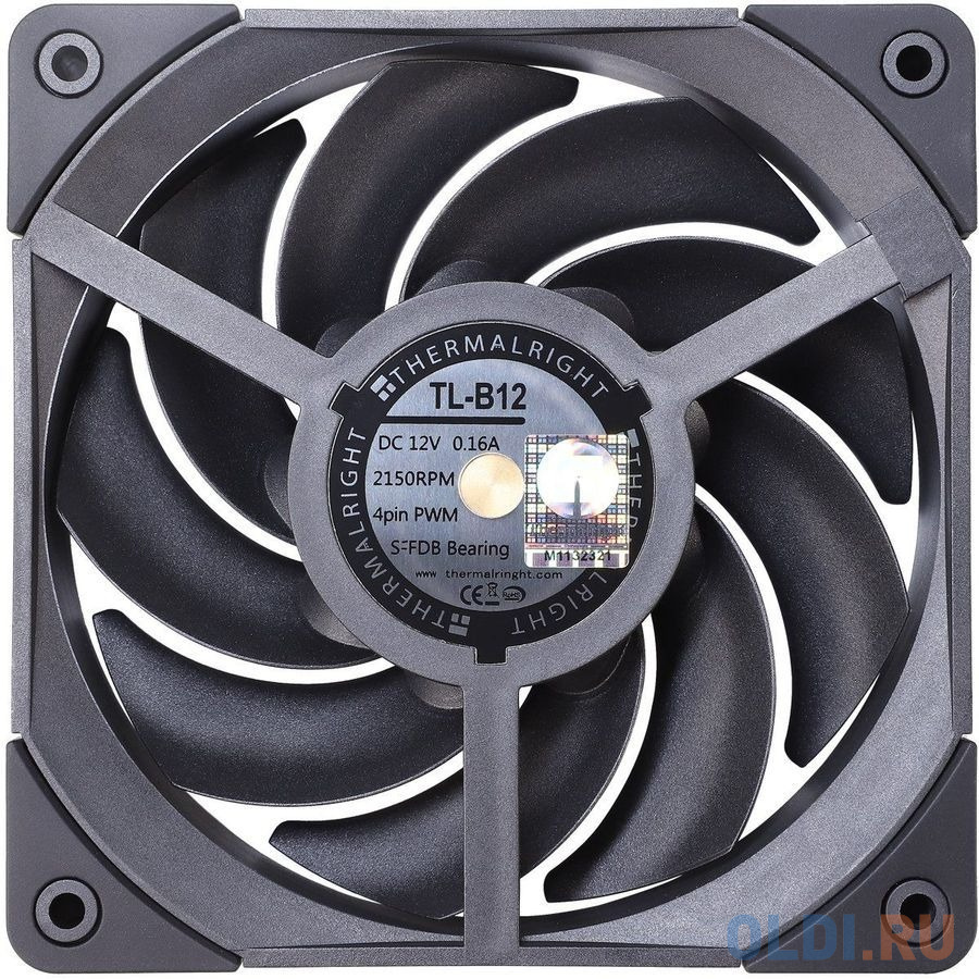Вентилятор Thermalright TL-B12, 120x120x25.6 мм, 2150 об/мин, 28 дБА, PWM, размер 120 х 120 мм - фото 6