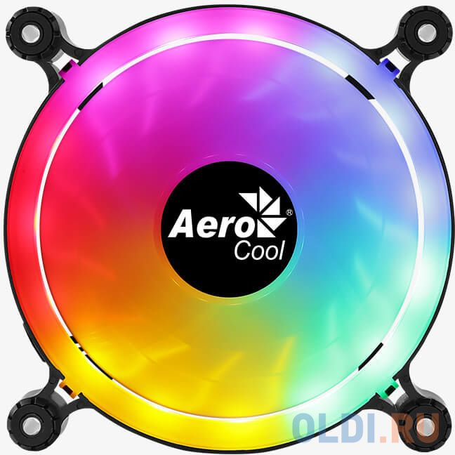 Вентилятор Aerocool SPECTRO 12 FRGB MOLEX вентилятор для корпуса aerocool astro 12 pro комплект из 3 х кулеров 120x120mm 6pin хаб