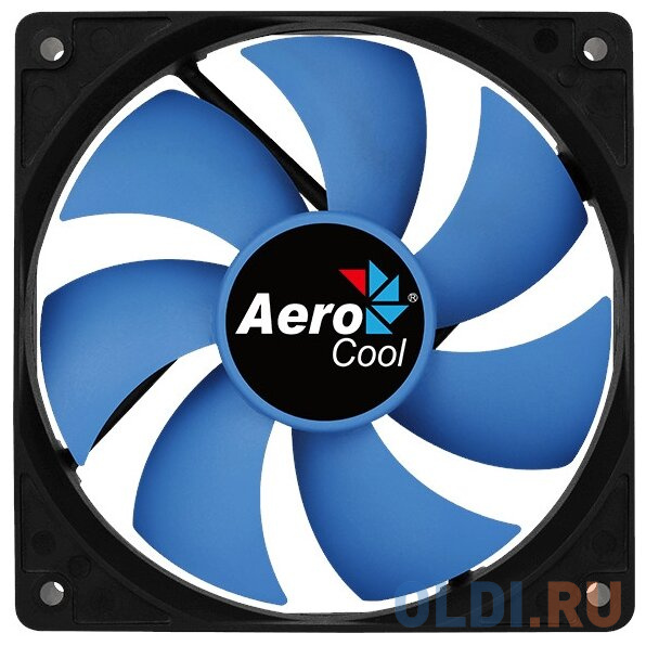 Вентилятор Aerocool Force 12 Blue, 120x120x25мм, 1000 об./мин., разъем MOLEX 4-PIN + 3-PIN, 23.7 dBA, размер 120 х 120 мм - фото 2